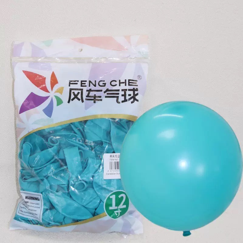 12 Inch Latex Round Party Balloons for Birthdays Decor Prop Bridal Rooms, Latex Balloon Arch Kit