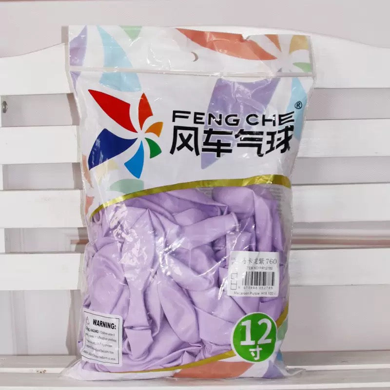 12 Inch Pastel Matte &amp; Pearl Assorted Color Round Latex Balloons, Thickened Windmill Balloons 100 Pack for Party Decorations