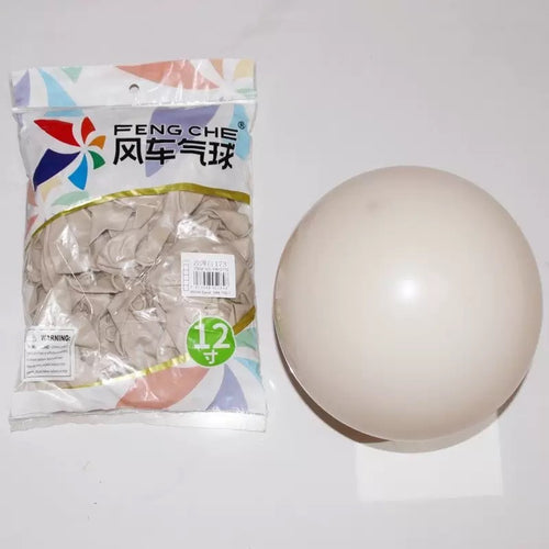 12 Inch Standard Color Round Latex Balloons 100 Count, Thick Pearl &amp; Matte Finish Windmill Balloons, Small Fresh Style for Birthday &amp; Wedding Decor