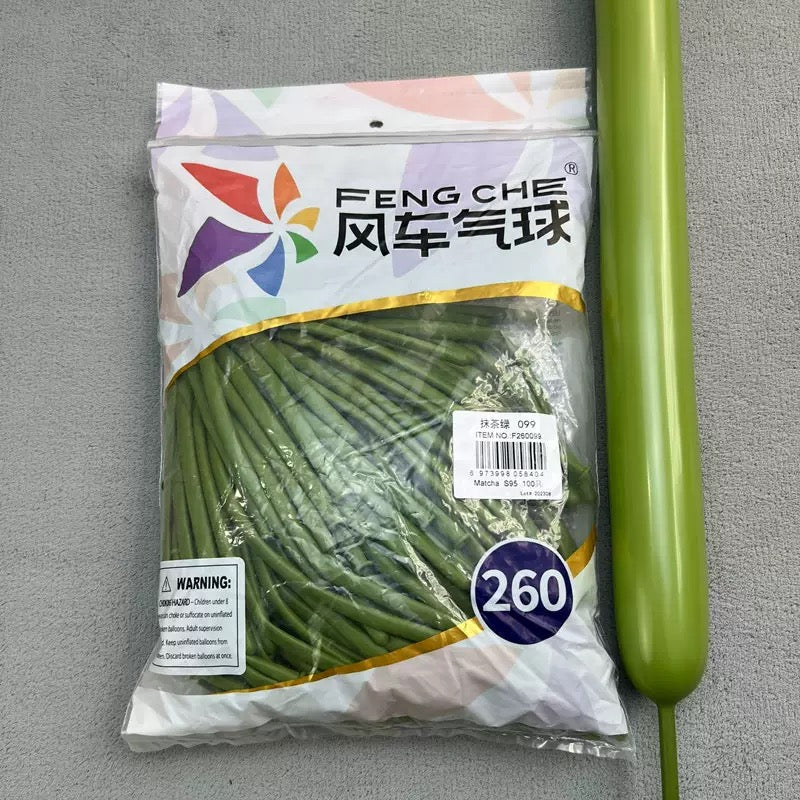 260 Long Twisting Balloons, Thick Latex Magic Balloons for Clown Sculptures, Carnival Party &amp; Street Vending Supplies