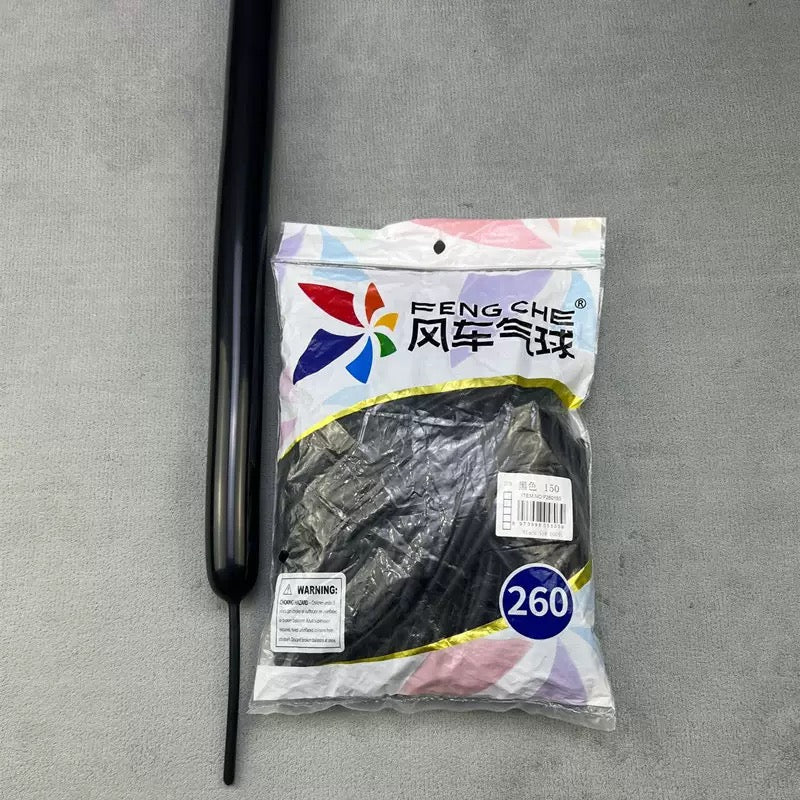 260 Long Twisting Balloons, Thick Latex Magic Balloons for Clown Sculptures, Carnival Party &amp; Street Vending Supplies