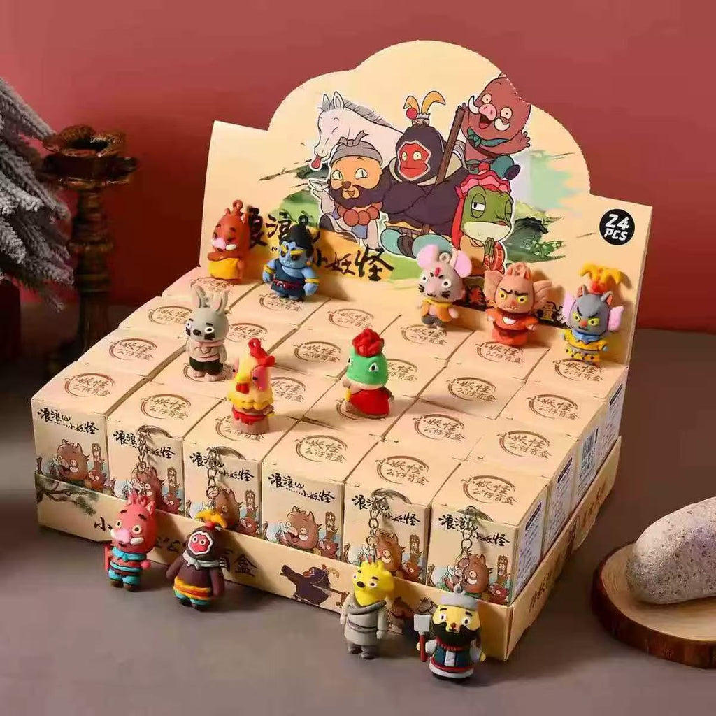 Cute Capybara Flocked Figure Mystery Blind Box Toys Kids Prize Vending Machine Gift Cross-border Wholesale