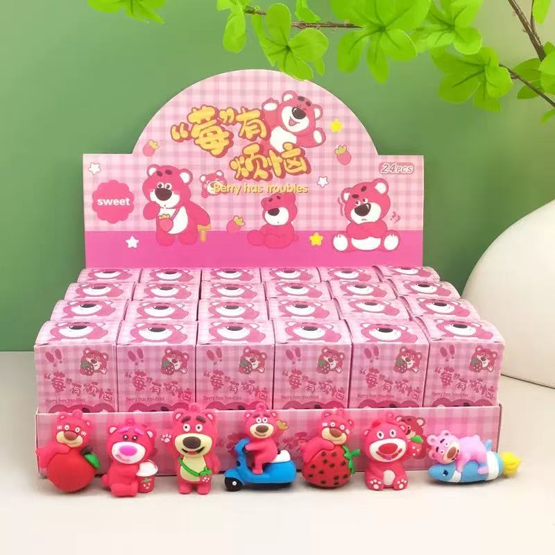 Cute Capybara Flocked Figure Mystery Blind Box Toys Kids Prize Vending Machine Gift Cross-border Wholesale