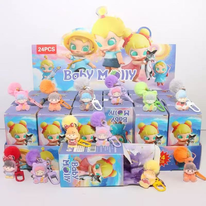 Cute Capybara Flocked Figure Mystery Blind Box Toys Kids Prize Vending Machine Gift Cross-border Wholesale