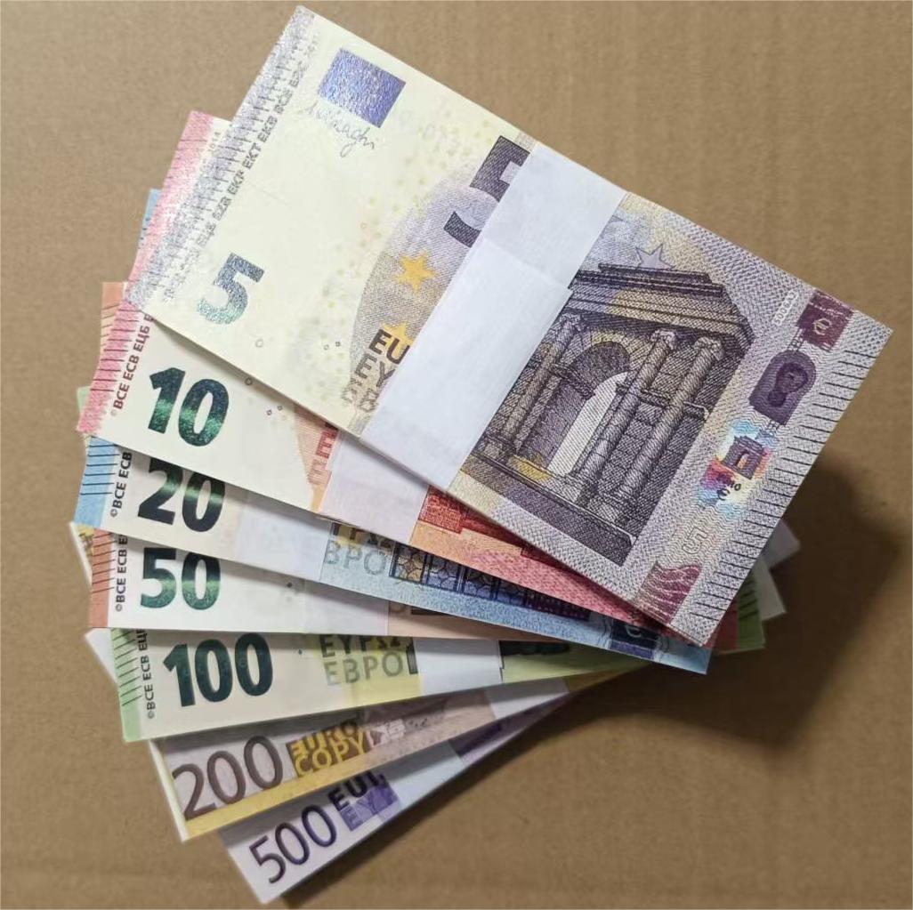 1. Euro Game Token Prop Money - Virtual Currency Play Game Movie Money Banknote Bill Prop Euros