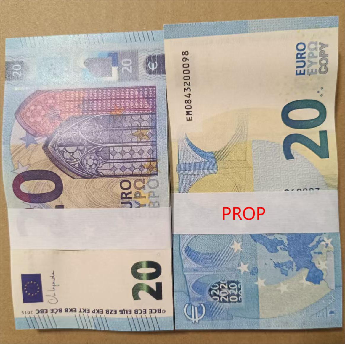 1. Euro Game Token Prop Money - Virtual Currency Play Game Movie Money Banknote Bill Prop Euros