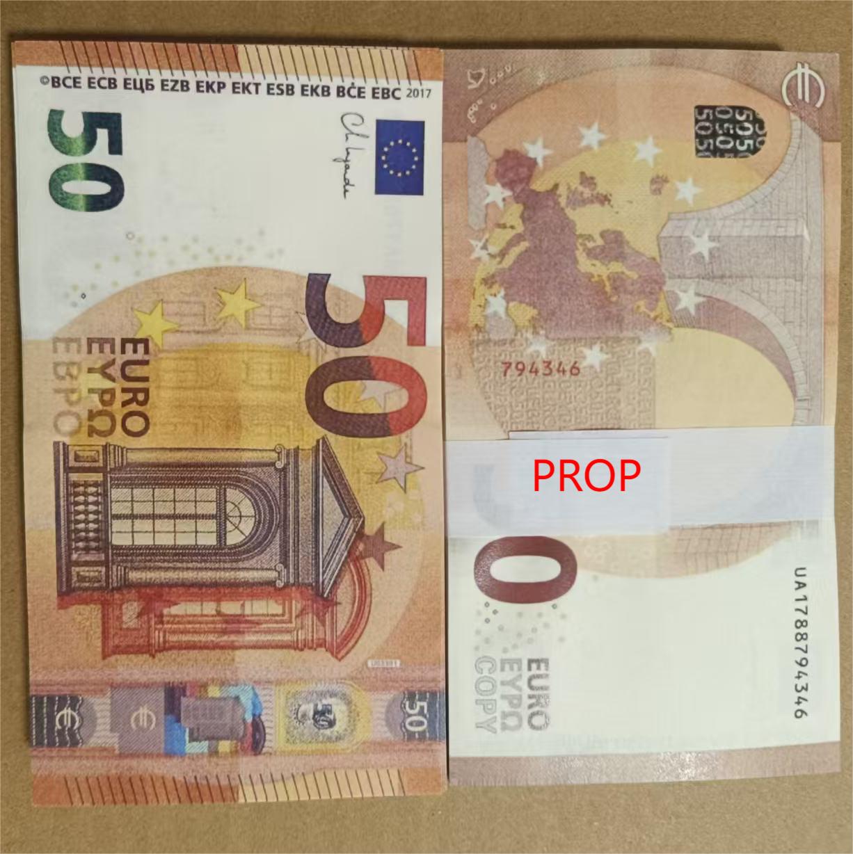 1. Euro Game Token Prop Money - Virtual Currency Play Game Movie Money Banknote Bill Prop Euros