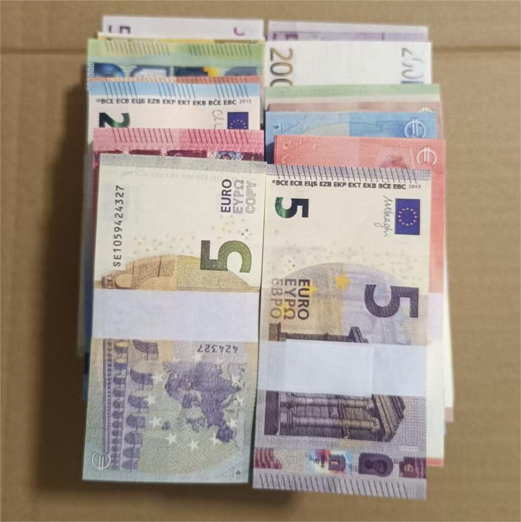 Virtual Euro Prop Currency Money Props Play Game Money Decor Party Money Banknote Bill Euros Europe Money Prop