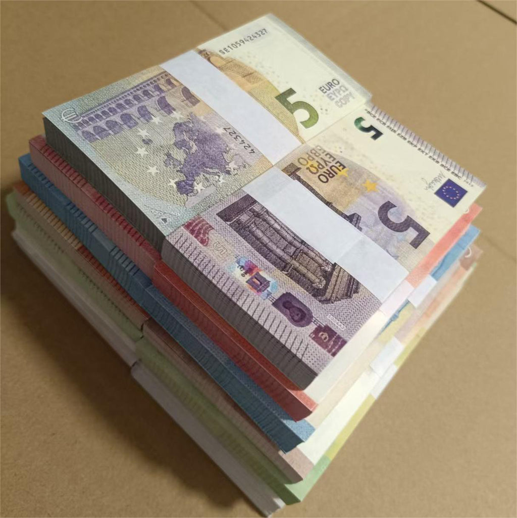Virtual Euro Prop Currency Money Props Play Game Money Decor Party Money Banknote Bill Euros Europe Money Prop