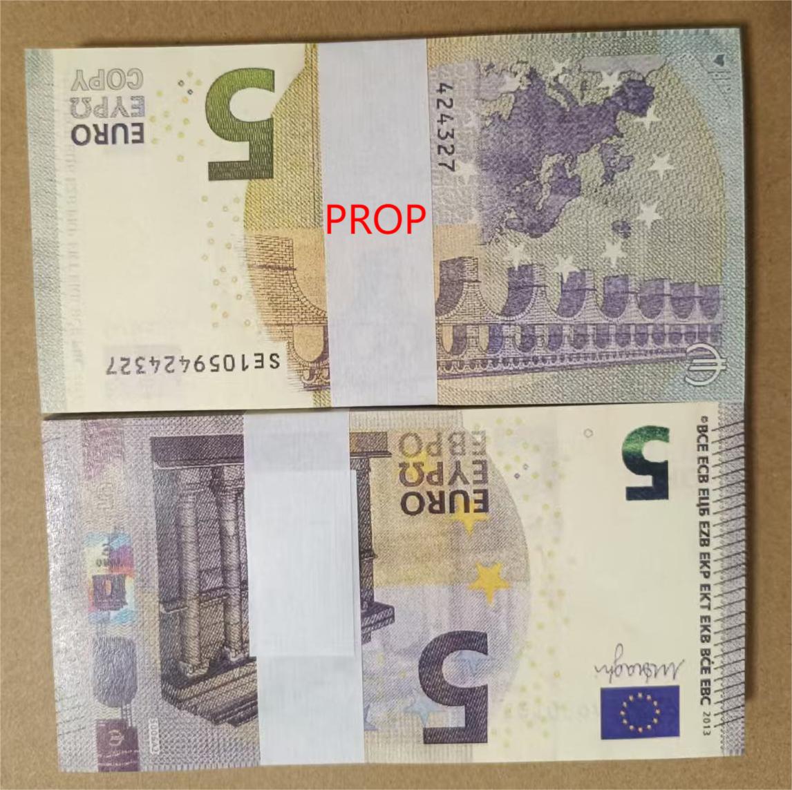 1. Euro Game Token Prop Money - Virtual Currency Play Game Movie Money Banknote Bill Prop Euros