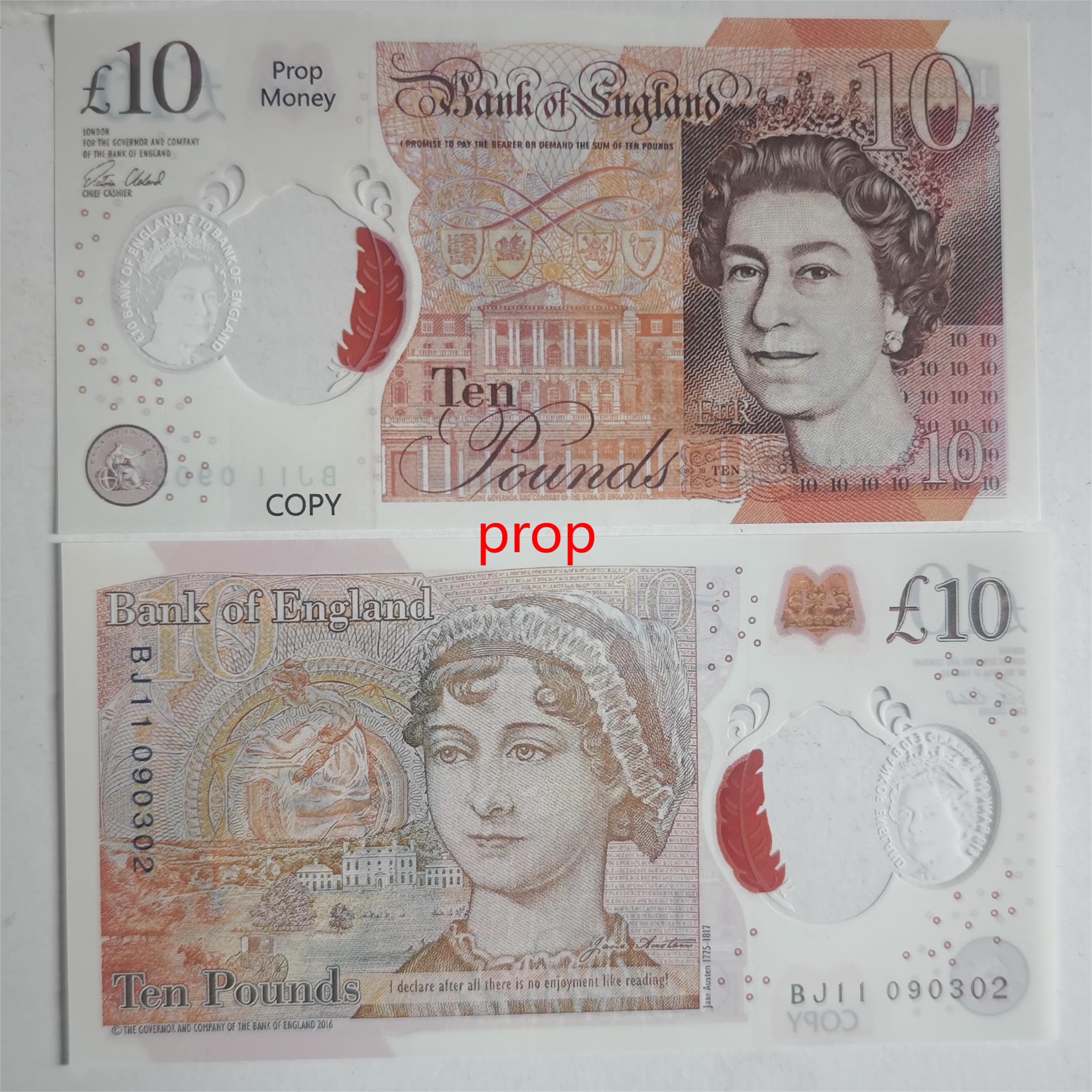 Polymer Plastic Play Game Money GBP UK Money Banknote Props Party Decor Money Props Bill Notes Movie Money United Kingdon Money Props