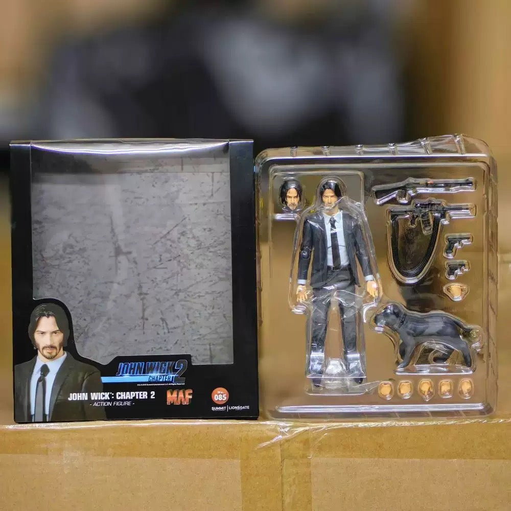 John Wick Chapter 2 MAF 085 6" Action Figure Collectible Model Boxed Keanu Reeves Toys