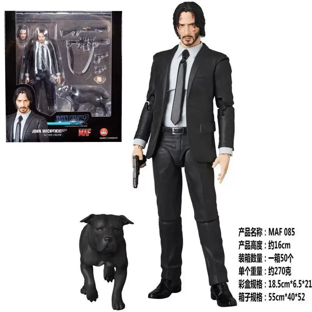 John Wick Chapter 2 MAF 085 6" Action Figure Collectible Model Boxed Keanu Reeves Toys