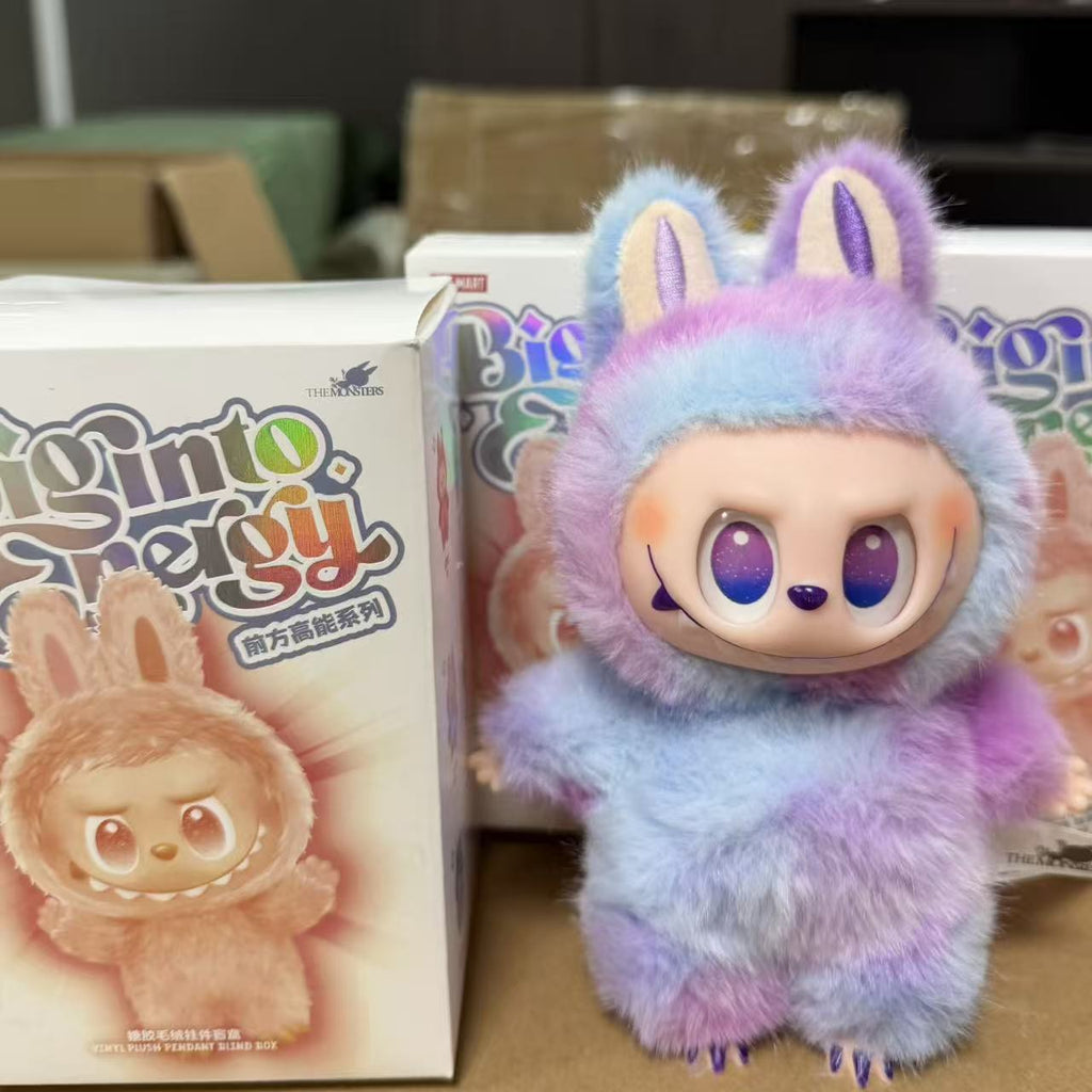 Viral Labubu Generation 3 Plush Doll Keychain Pendant Cute Backpack Charm Pop Mart Claw Machine Prize Factory Stock