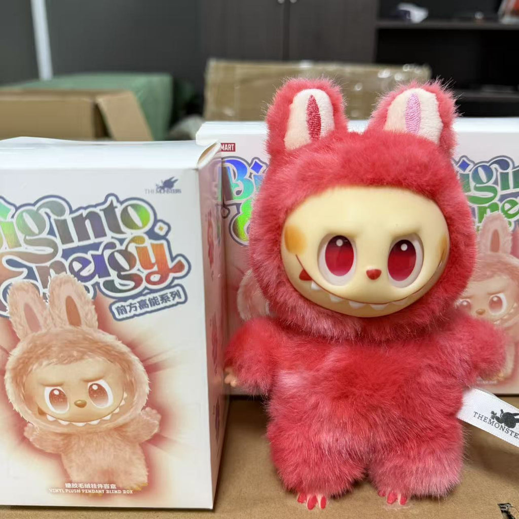 Viral Labubu Generation 3 Plush Doll Keychain Pendant Cute Backpack Charm Pop Mart Claw Machine Prize Factory Stock
