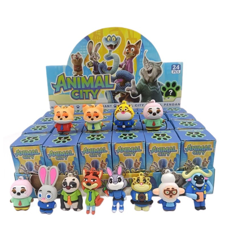 Cute Capybara Flocked Figure Mystery Blind Box Toys Kids Prize Vending Machine Gift Cross-border Wholesale