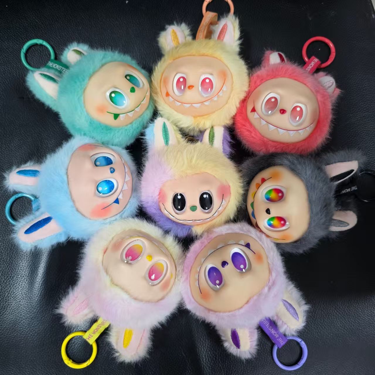 Premium Labubu Macaron Vinyl &amp; Plush Figure, 3rd Gen High Energy Trendy Toy, Cute Blind Box Collectible for Home Decor