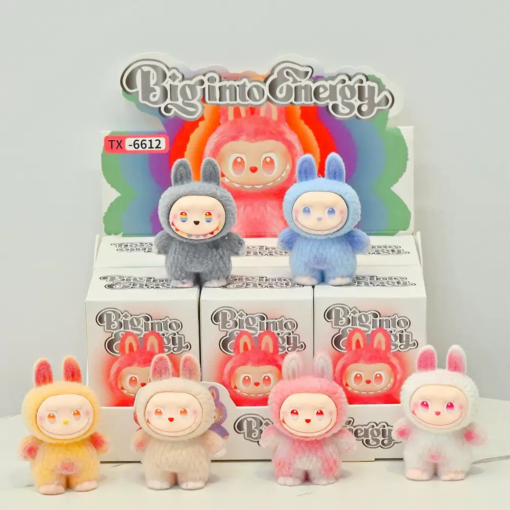 Hot Selling Flocked POP MART Labubu 3rd Generation Blind Box Figure Trendy Internet Celebrity Toy Wholesale for Vendors