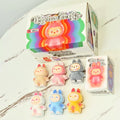 Flocked Blind Box Doll Large Internet Celebrity Plush Toy Wholesale Street Stall Supply LABUBU