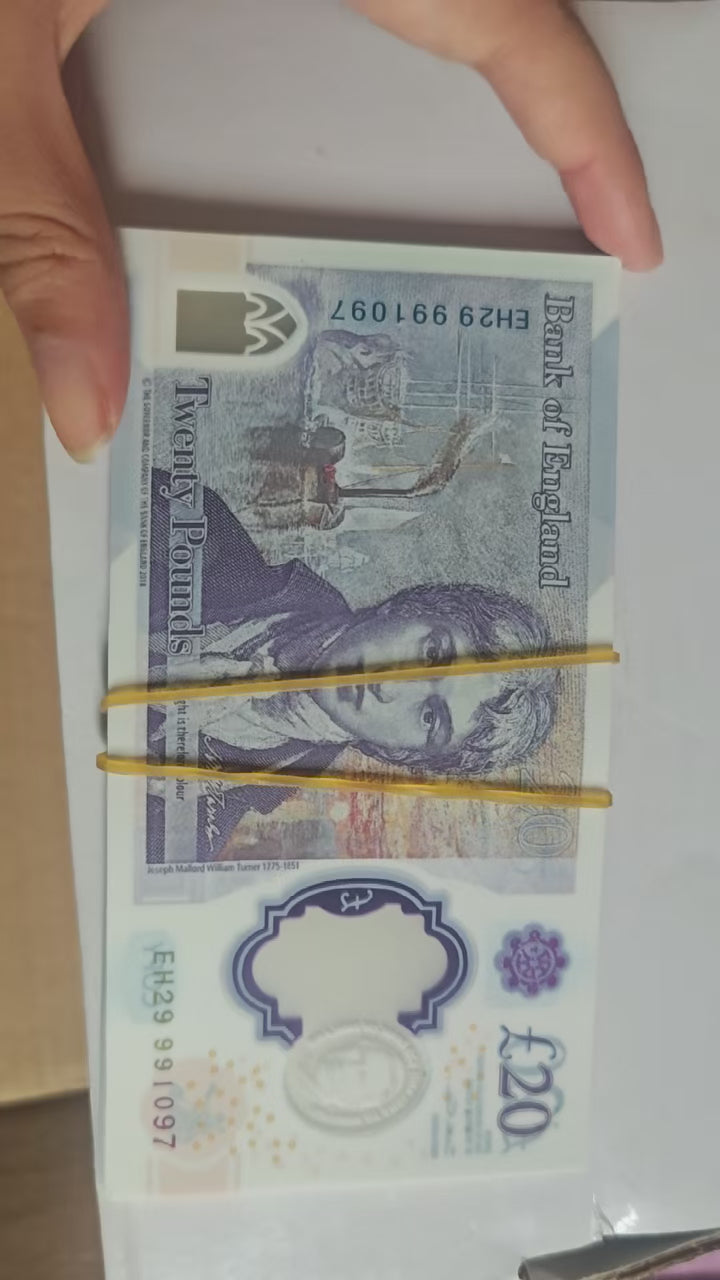 Prop Money GBP 20 Pounds Euro Copy Play Money for Music Movie Party Favor