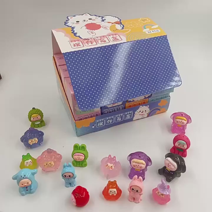 New Zootopia Nick Wilde Rabbit Keychain Blind Box Mystery Toy Movie Merchandise for Kids  POP MART DIMOO Dating Series Blind Box Trendy Figure Collectible Doll Desk Decor Gift